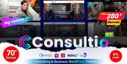 Consultio – Corporate Consulting WordPress Theme