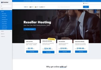 Croster - WHMCS CMS Theme - GPL Market