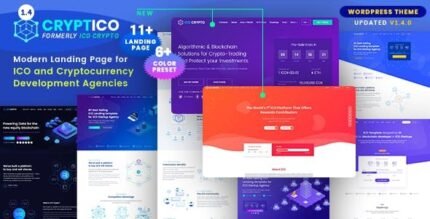 Cryptico - ICO Crypto Landing & Cryptocurrency WordPress Theme - GPL Market