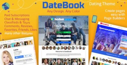 DateBook 4.8.6 - Dating WordPress Theme - GPL Pugins Club