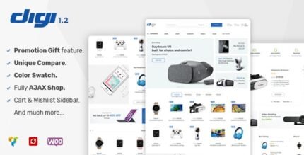 Digi - Electronics Store WooCommerce WordPress Themes - GPL Market