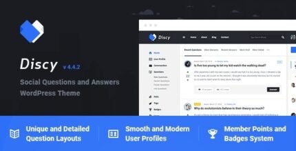 Discy 5.7.4 - Social Questions and Answers WordPress Theme - GPL Pugins Club