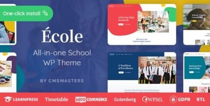 Ecole - Education & School WordPress Theme - GPL Market