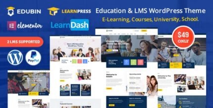 Edubin - Education LMS WordPress Theme - GPL Market