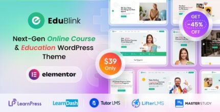 EduBlink 1.0.19 - Education & Online Course WordPress Theme - GPL Pugins Club