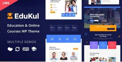 Edukul | Online Courses WordPress Theme - GPL Market