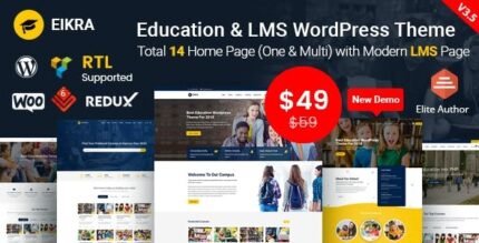 Eikra Education - Education WordPress Theme - GPL Market