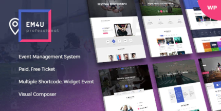 EM4U - Event Tickets WordPress Theme - GPL Market