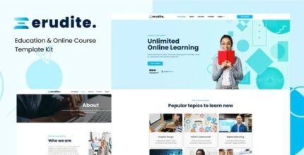 Erudite – Education & Online Course Elementor Template Kit