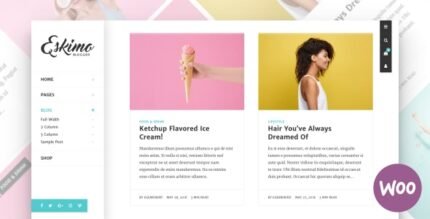 Eskimo 1.8.5 – Minimal Personal WordPress Blog & Shop Theme