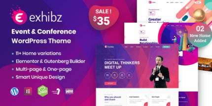 Exhibz 3.0.3 - Event Conference WordPress Theme - GPL Pugins Club