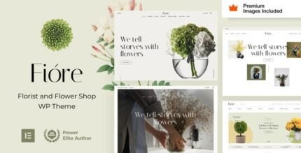 Fiore - Flower Shop & Florist Elementor Pro WordPress Theme - GPL Market