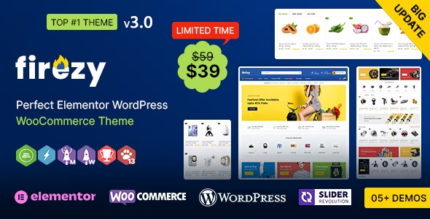 Firezy WP - Elementor Multi-purpose WooCommerce Theme - GPL Market