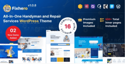 Fixhero - Handyman & Repair Services WordPress Theme - GPL Market