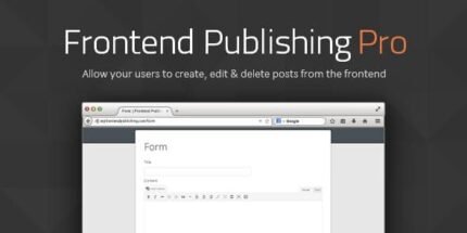 Frontend Publishing Pro 3.12.0 - GPL Pugins Club