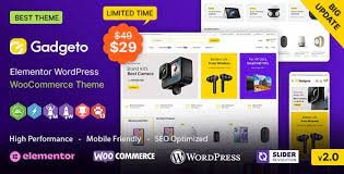 Gadgeto WP - Electronics Store Elementor WooCommerce Theme - GPL Market