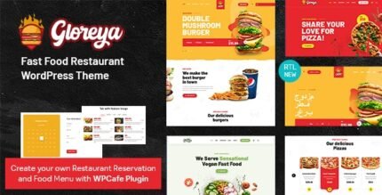 Gloreya - Restaurant Fast Food & Delivery WooCommerce Theme - GPL Market