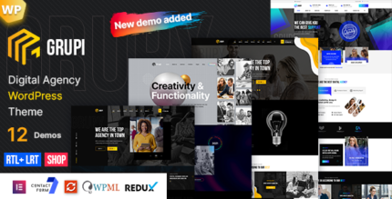 Grupi - Digital Agency WordPress + RTL - GPL Market