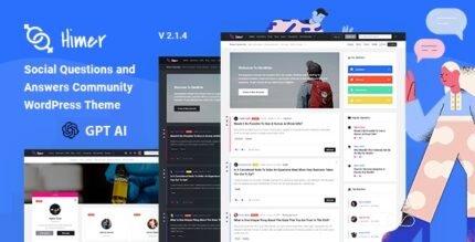 Himer 2.1.4 - Social Questions and Answers WordPress Theme - GPL Pugins Club