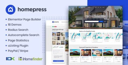 HomePress - Real Estate WordPress Theme - GPL Market