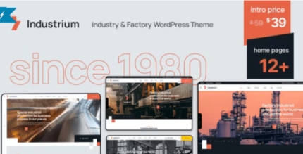 Industrium | Industry & Factory WordPress Theme - GPL Market