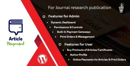 Journal Payment Wordpress 2.0.2 - Addon Plugin - GPL Pugins Club