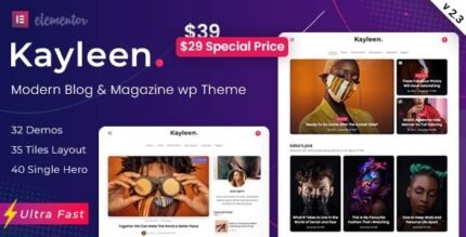 Kayleen | Blog & Magazine WordPress Theme - GPL Market