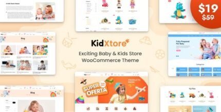 KidXtore - Kids Clothing and Toys Store Elementor WooCommerce WordPress Theme - GPL Market