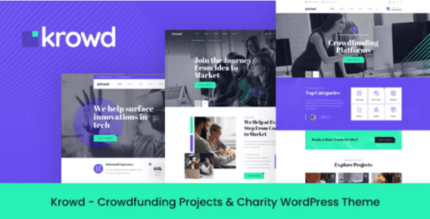 Krowd - Crowdfunding & Charity WordPress Theme - GPL Market