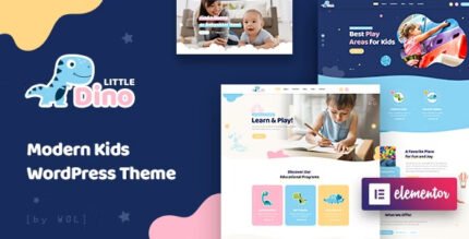 Littledino - Modern Kids WordPress Theme - GPL Market