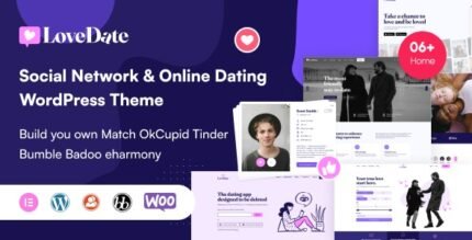 LoveDate 3.1.4 - Social Dating Network WordPress Theme - GPL Pugins Club