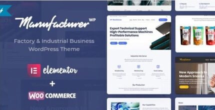 Manufacturer - Factory and Industrial WordPress Theme - GPL Market