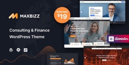 Maxbizz - Consulting & Financial Elementor WordPress Theme - GPL Market