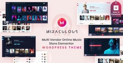 Miraculous - Multi Vendor Online Music Store Elementor WordPress Theme - GPL Market