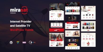 Mirasat - Internet Provider and Satellite TV WordPress Theme - GPL Market