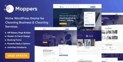 Moppers - Cleaning Company and Services WordPress Theme - GPL Market