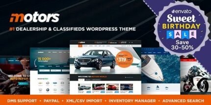 Motors 5.6.58 - Car Dealer and Rental, Classified WordPress theme - GPL Pugins Club