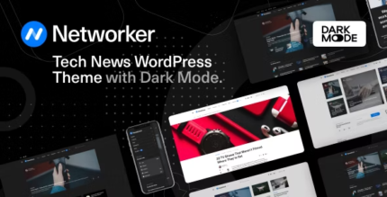 Networker - Tech News WordPress Theme with Dark Mode - GPL Market