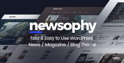 Newsophy - Fast and Easy to Use WordPress News and Blog Theme - GPL Market