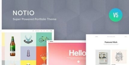 Notio - Creative Portfolio WordPress Theme - GPL Market