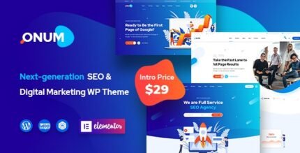 Onum - SEO & Marketing Elementor WordPress Theme - GPL Market