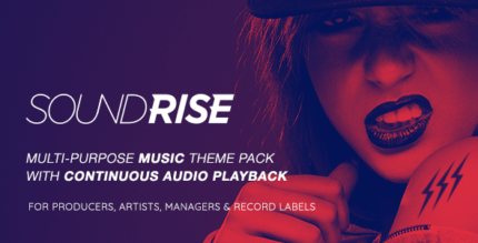 SoundRise - Artists, Producers and Record Labels WordPress Theme - GPL Market