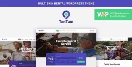 TanTum | Car, Scooter, Boat & Bike Rental Services WordPress Theme - GPL Market