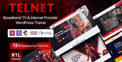 Telnet - Broadband TV & Internet Provider WordPress Theme - GPL Market