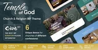 Temple of God - Religion and Church WordPress Theme - GPL Market