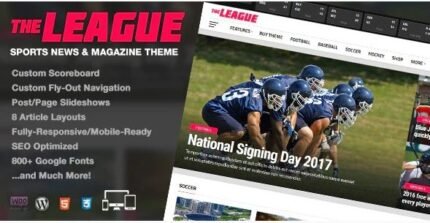 The League - Sports News & Magazine WordPress Theme - GPL Market