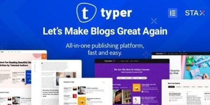 Typer 1.20.0 - Amazing Blog and Multi Author Publishing Theme - GPL Pugins Club