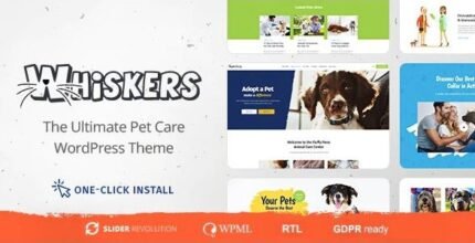 Whiskers - Pet and Vet WordPress Theme - GPL Market