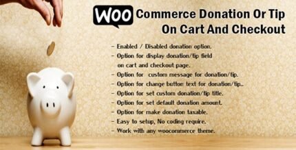 WooCommerce Donation Or Tip On Cart And Checkout 3.5 - GPL Pugins Club