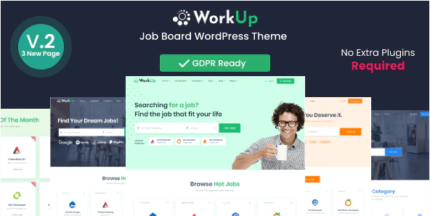 Workup – Job Board WordPress Theme - GPL Market